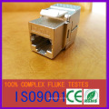 Alloy metal 180 graus ferramenta-menos FTP cat6 RJ45 keystone jack